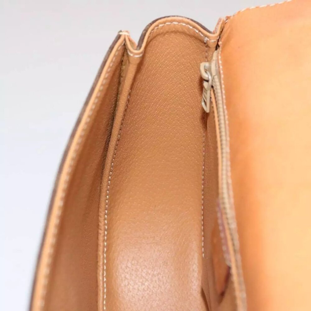 CELINE Macadam Canvas Hand Bag PVC 2way Brown Auth - Picture 12 of 16
